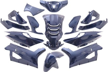 Plaatset Peugeot Speedfight 4 14 delig blauw metallic