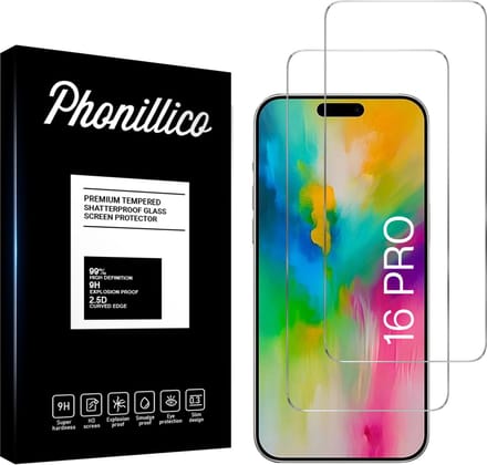 Screenprotector voor iPhone 16 Pro - 2 stuks Beschermglas van glas Transparante glazen schermbeschermfolie
