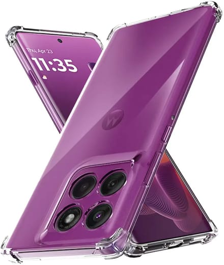Hoesje geschikt voor Motorola Edge 60 Pro - Techsuit Shockproof Silicone Back Cover - Transparant