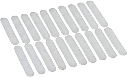 Pack van 20 Transparante Siliconen Strips voor Kleerhangers 0.8 x 5 cm