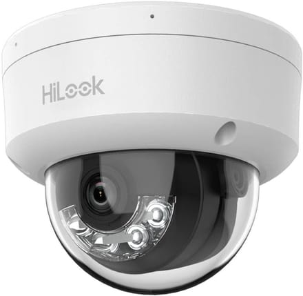 Beveiligingscamera Dome - IP Camera - Toezicht Binnen Buiten - ColorVu 24/7 Kleurenbeeld - 4 MP - Wit