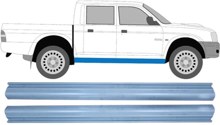 Reparatie dorpel voor Mitsubishi L200 1996-2007 / Links = Rechts / Set