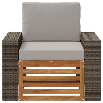 vidaXL - Buiten - Midden - Sofa - Naturel