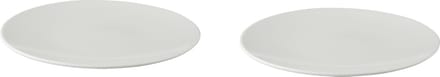Palmer - Bord - White Delight - 27 cm - Wit - Porselein - Bordenset - 2 stuks