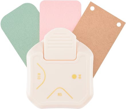 Vaessen Creative Pons - 3 in 1 Hoekpons - 5 - 10 - Ø4 mm - Ivoor