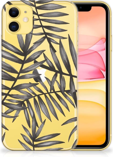 Apple iPhone 11 TPU Case Leaves Grey