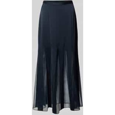 Dames maxi-rok met transparante inzetten model 'VABELLI'