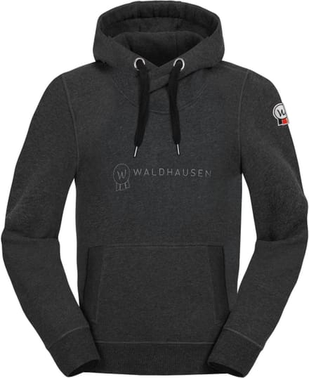 Waldhausen mannen hoodie grijszwart mt L