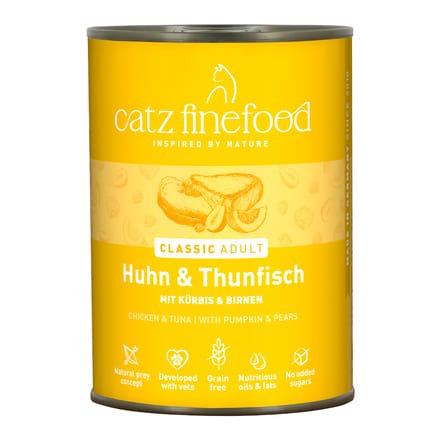6x400g Blik Kip & Tonijn catz finefood Kattenvoer