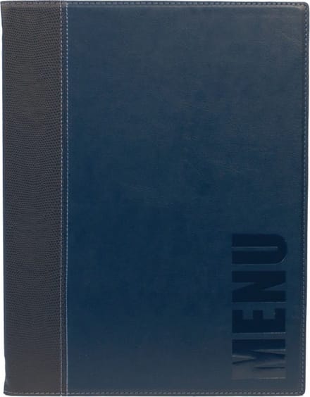 Securit® Menukaart | Menukaart map A4 Trendy - blauw