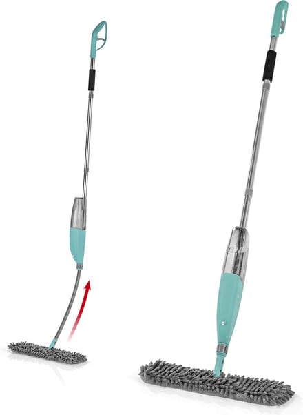 CLEANmaxx spraymop met omkeerfunctie - 700 ml tank - turkoois
