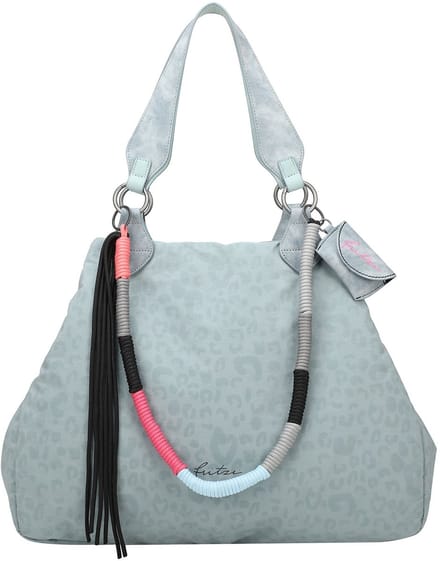 Fritzi aus Preußen Izzy Medium Limited Leo Rainbow Sky Shopper Leo Soft Blue Blauwgrijs