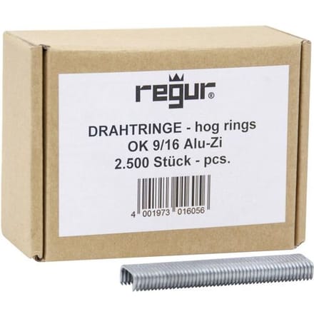 Regur 60725 Draadringen 2500 stuk(s) Afm. (l x b) 16 mm x 8 mm