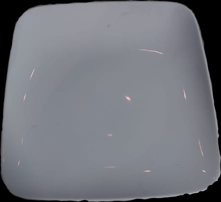 Intermezzo bord vierkant 24*24 cm met aan 1 kant één hogere rand