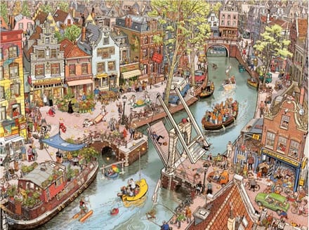 Heye legpuzzel Say Cheese 1500 stukjes - cartoon puzzel Amsterdam.