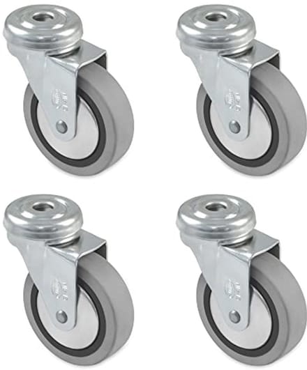 Meubelwielen 60 mm met Kogellagers en Maximale Belasting van 25 kg