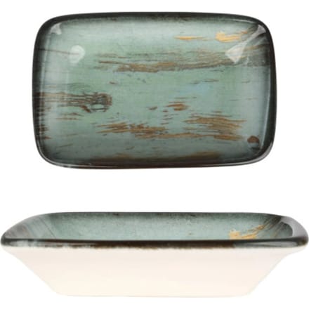 Bonna Serveerschaal - Madera - Porselein - 14x8 cm - set van 2