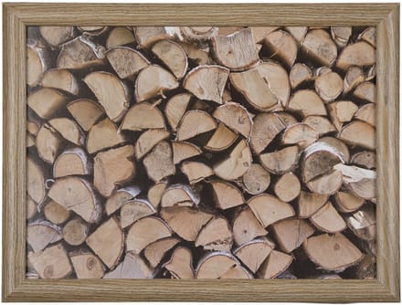 Mars & More Schootkussen – Laptray – Dienblad met kussen - Laptoptafel - Schoottafel - openhaard hout - 43 x 33 cm