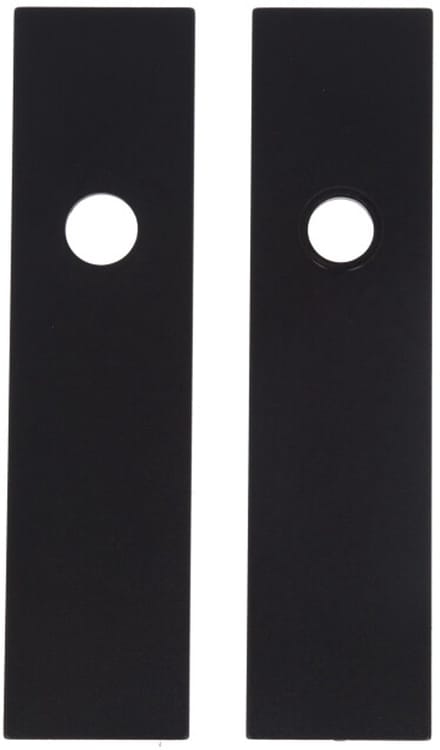Binnendeurschild Alu. Invisible Blind/Krukgat Zwart