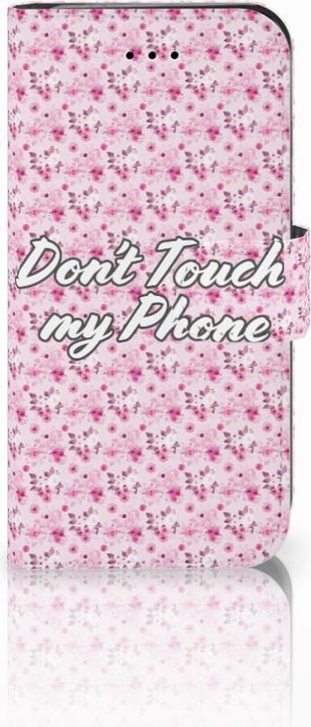 iPhone 7 | 8 | SE (2020) | SE (2022) Portemonnee Hoesje Flowers Pink DTMP