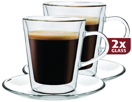 Doppioglazen Dubbelwandig, set van 2 - Maxxo
