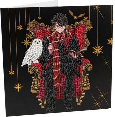 Crystal Art Card: Warner Brothers: Harry & Hedwig (18x18 cm)