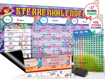 Brute Strength - Magnetisch Beloningssysteem (61) - A3 - Beloningskalender - Planborden - Weekplanner kind - Zindelijkheidstraining - Dagplanner