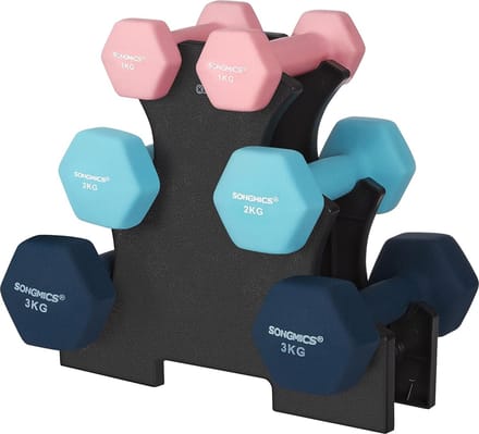 Soof & Tess Halterset - Gewichten - Dumbbell Set - Neopreen Dummbbells - 2 x 5 kg