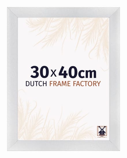 Fotolijst 30x40 cm - MDF - Zilver Mat - Praag