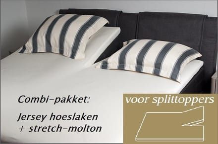 Cevilit Maxima - Splittopper hoeslaken - beige 180/200
