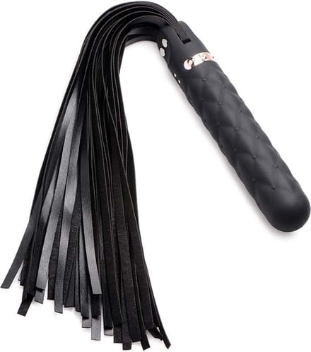 Vibra-Lasher - Vibrerende Silicone Dildo Flogger