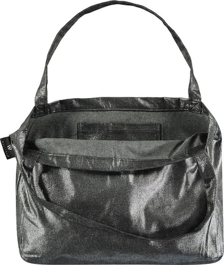 Wallabag - Tote Bag - Luiertas - Shopper - Mom Bag Metallic Denim Silver Black