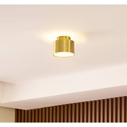 Lindby LED spot Nivoria, 11 x 9 cm, goudkleurig, metaal