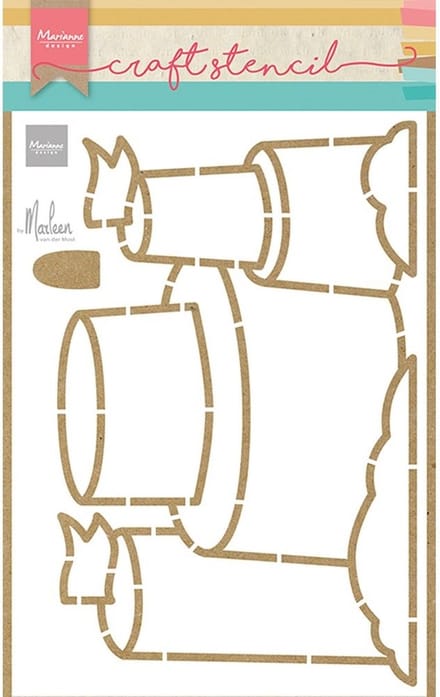 Craft stencil Sandcastle by Marleen