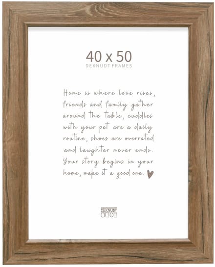Deknudt Frames fotolijst S48SH4 - bruine houttint - breed - 40x50 cm