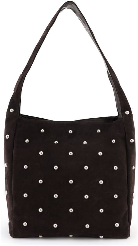 FREDsBRUDER schoudertas Endless Beads Hobo Bag Brown donkerbruin