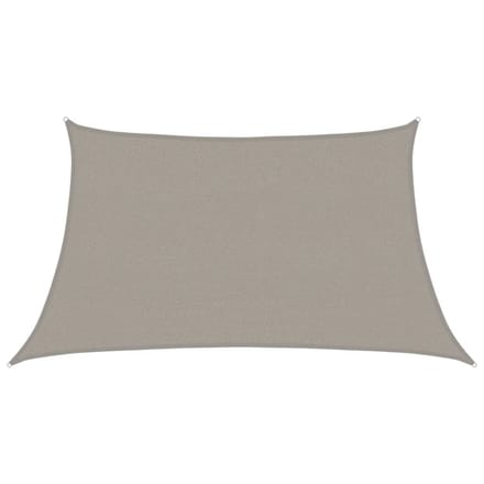 vidaXL - Zonnezeil - 160 - g/m² - trapezium - 3/4x2 - m - HDPE - lichtgrijs