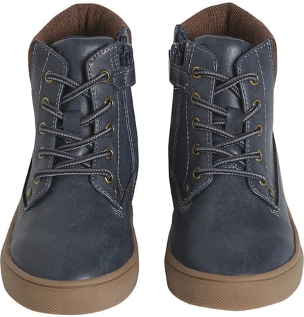 Vertbaudet Geveterde en geritste synthetische boots voor jongens