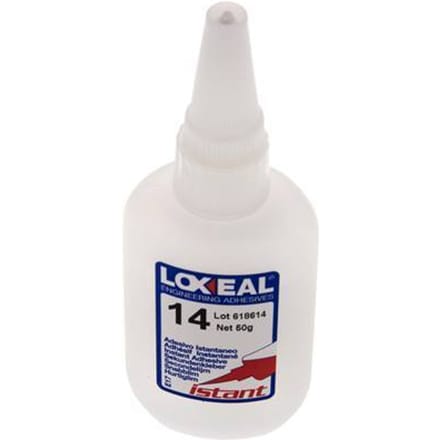 Loxeal Secondelijm 50ml Transparent 1-2s Uithardingstijd Metaal, Plastic En Neopreen/NBR Oppervlakten