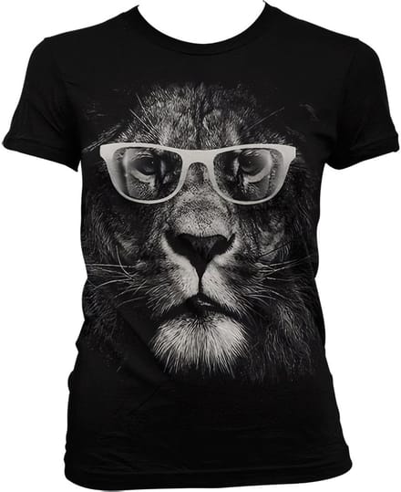 Hybris Dames Li'on -bril Girly T-shirt AB-5-19404-L5