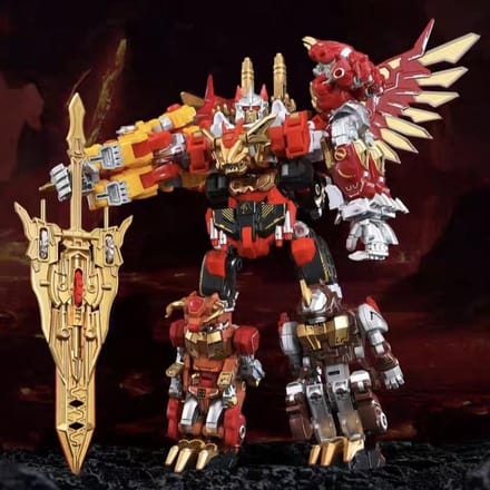 6 in 1 Transformeerbare Defender Defensor Bruticus Devastator Superion Figuur Speelgoed Model Kleurdoos Actiefiguren
