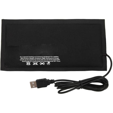 Reptiel USB Warmtemat Constante Temperatuur Zonder Schakelaar Instelbare Temperatuur Verwarmingsmat voor black