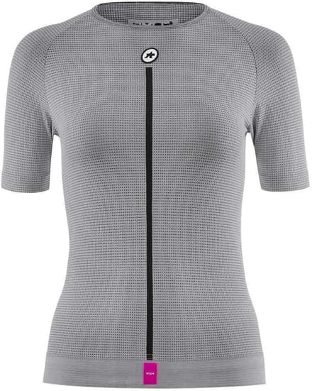 Assos 1/3 Skin P1 Korte Mouwen Basislaag Grijs II Vrouw