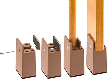 Verstelbare Meubelverhogingen 10cm - Zware Belasting, 4 Stuks