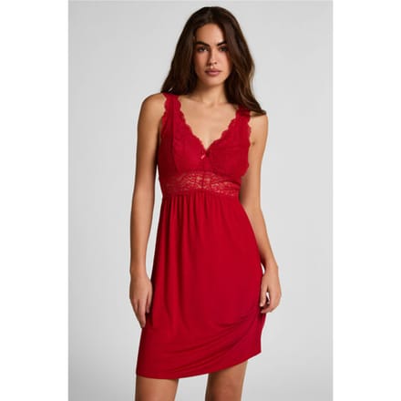 Hunkemöller Slipdress Nora Lace Rood