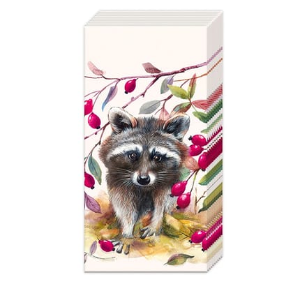 Zakdoeken Bandit cream - IHR - 21x21 cm