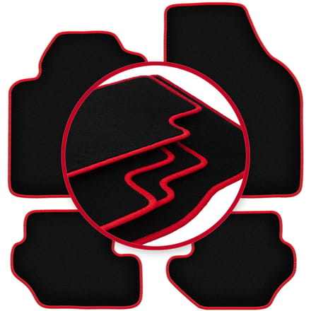 CARLUX-RED automatten voor: Ford Fiesta MK4 hatchback (1995-1999)