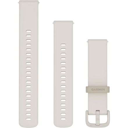 Garmin Quick release - Horlogeband - Siliconen - 20 mm - Yvory - Geschikt voor Vivoactive 5