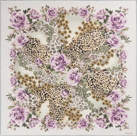 ROECKL sjaal Blooming Wilderness Scarf Multi Cashmere kleurrijke