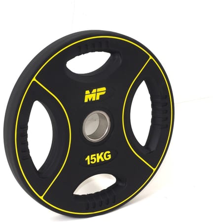 15 kg Polyurethaan 4 Grip Halterschijf 50 mm